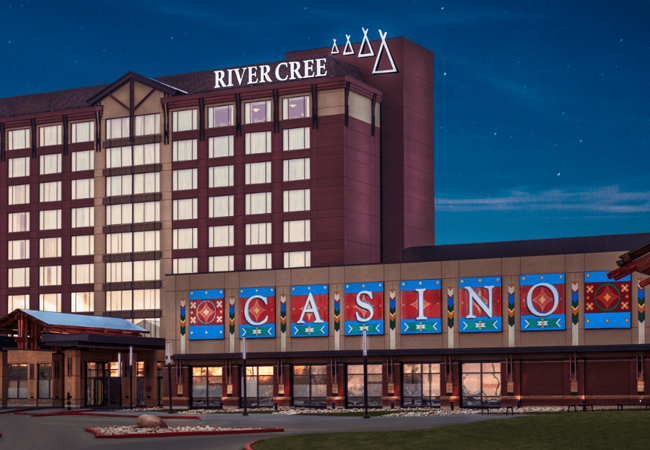 River Cree Resort and Casino Outside View 