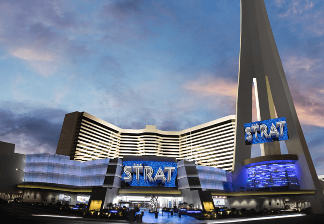 The STRAT Hotel Casino and SkyPod Outside View 1 