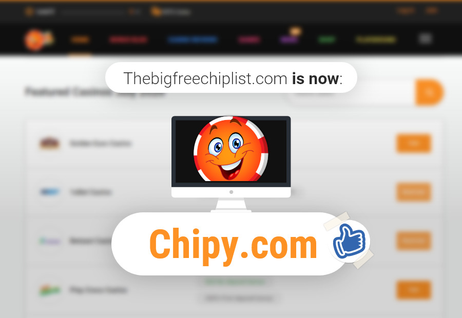 TheBigFreeChipList.com Has Become Chipy.com image