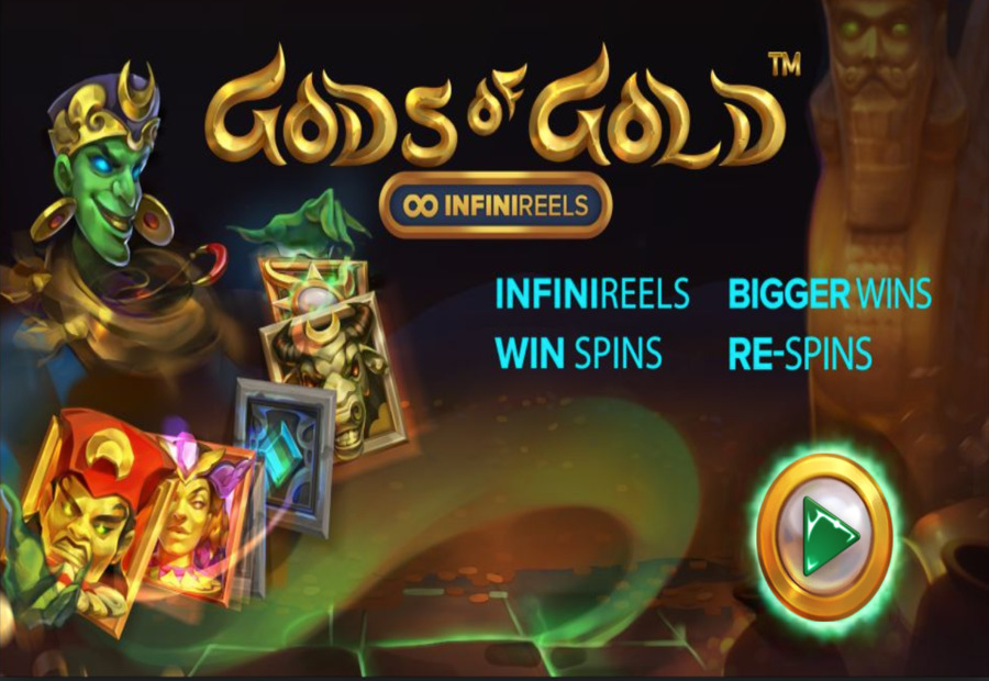 NetEnt releases new Gods of Gold: InfiniReels slot game image