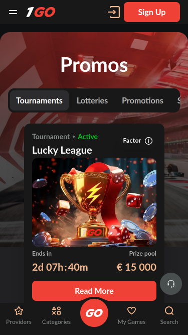 Promotions mobiles de 1GO Casino