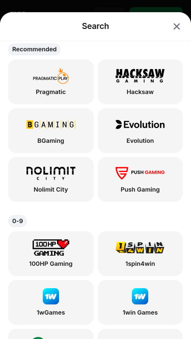 Desarrolladores de juegos móviles de 1win Casino