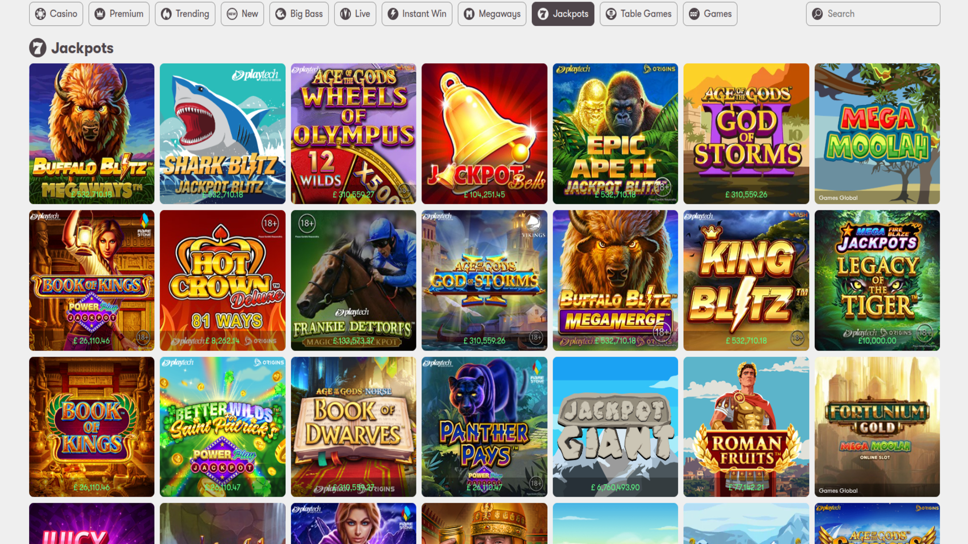 10Bet Casino Desktop Jackpot