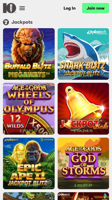 10Bet Casino Mobile Jackpot