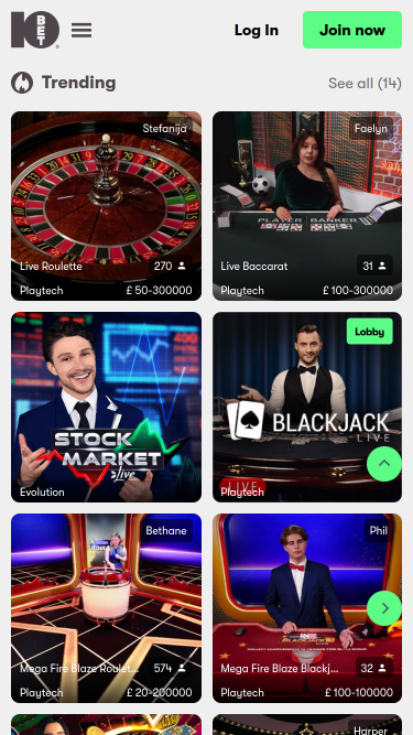 10Bet Casino Mobile Live Dealer