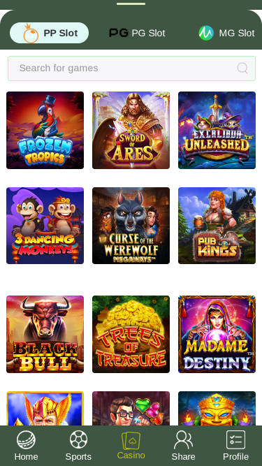 Giochi mobile di 11ic Casino