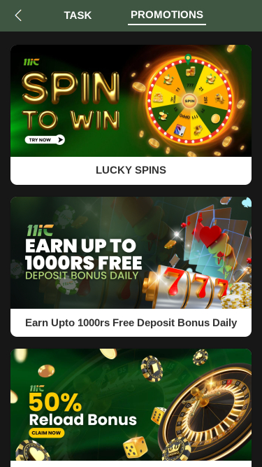 Promozioni mobile di 11ic Casino