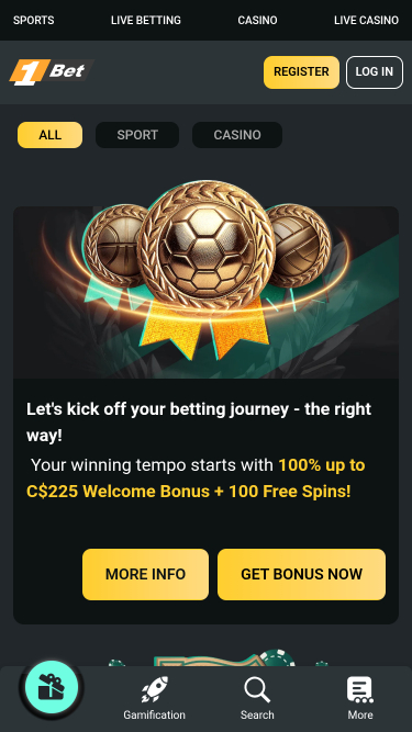 Promociones móviles de 1Bet Casino