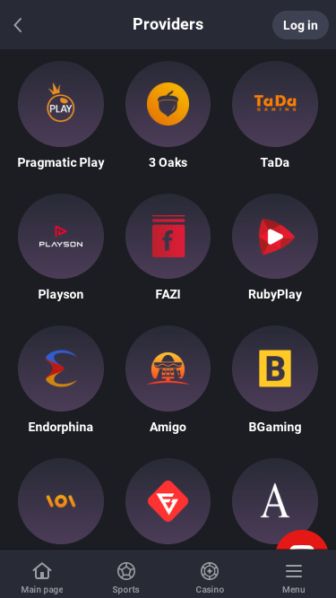Desarrolladores de juegos de casino 1RedBet