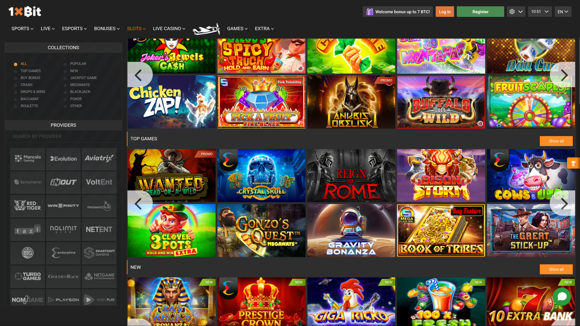 1xBit Casino Desktop Game Developers