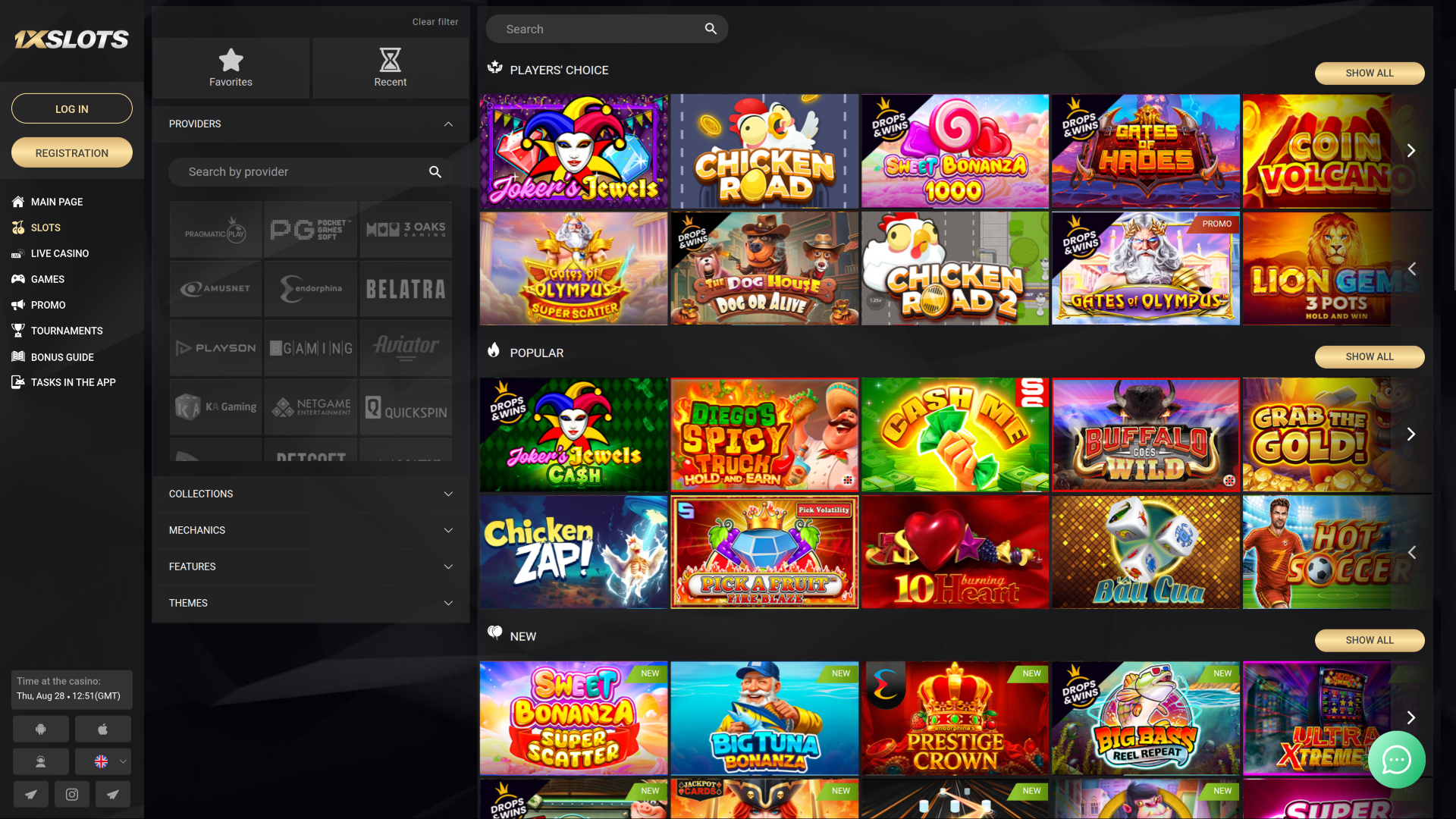 1xSlots Casino Desktop Game Developers