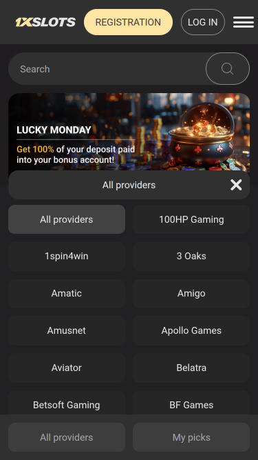 1xSlots Casino Mobile Game Developers