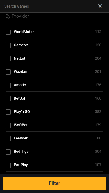 Sviluppatori di giochi mobile di 20Bets Casino