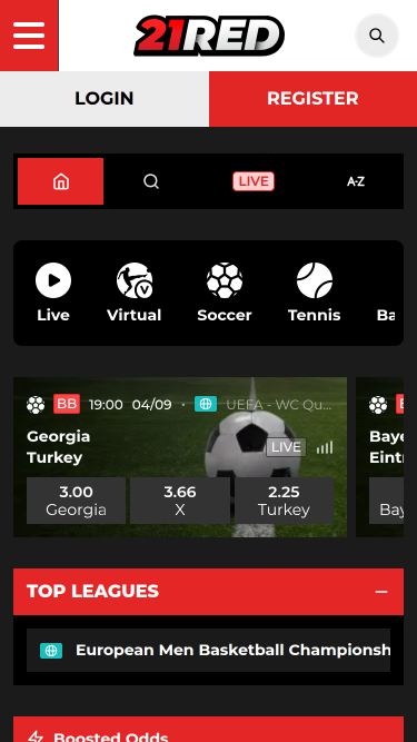 21.red Casino Mobile Sports