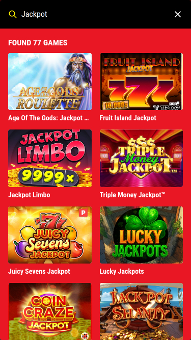 21Bets Casino mobiler Jackpot