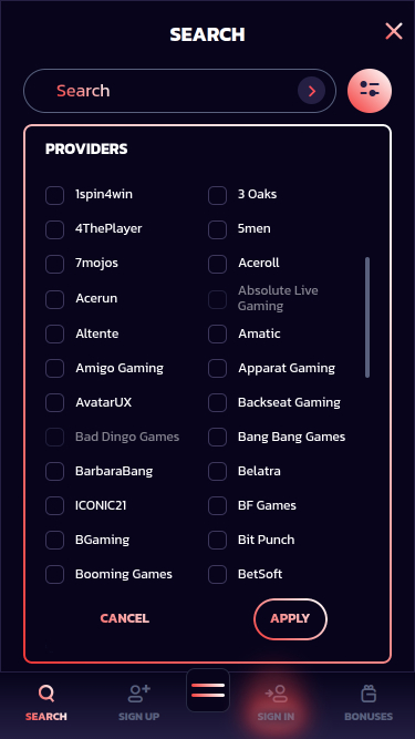 Développeurs de jeux mobiles de 21Bit Casino