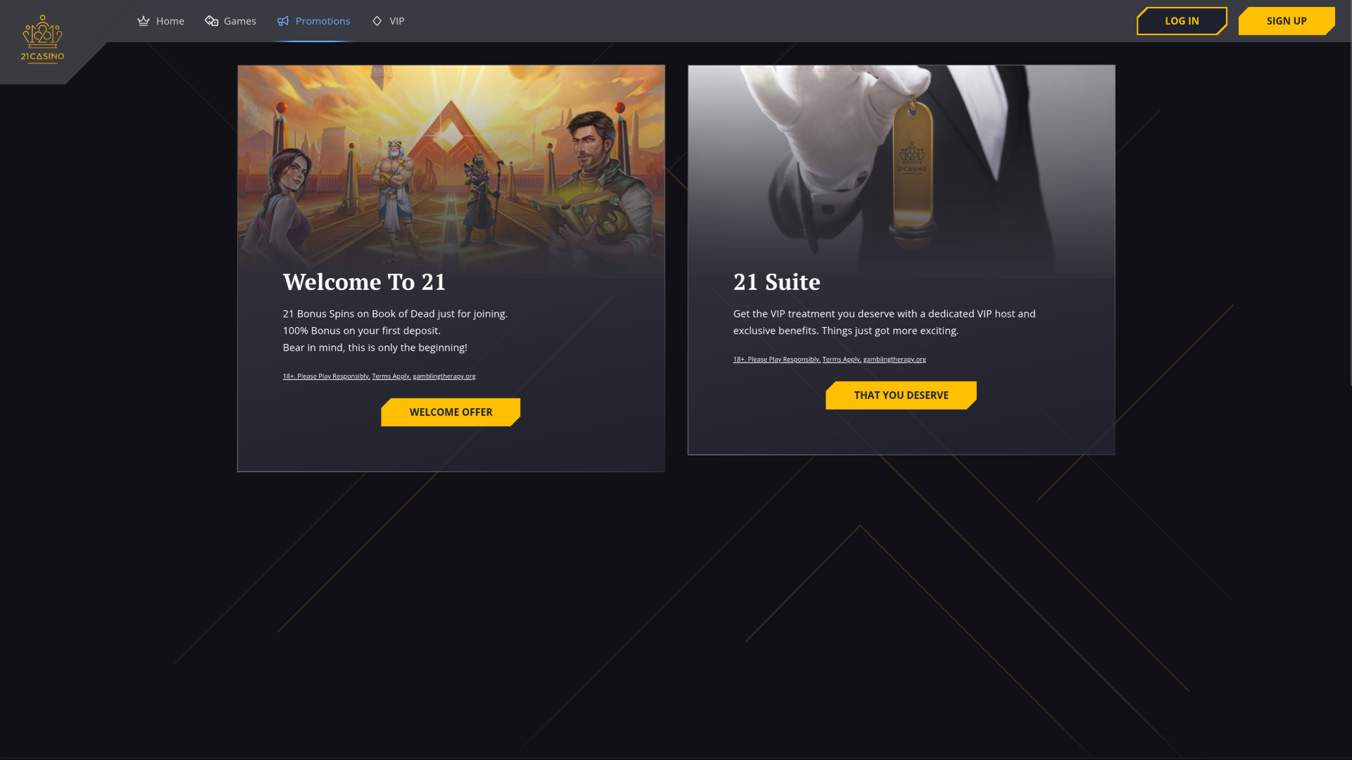 Promotions de bureau de 21 Casino