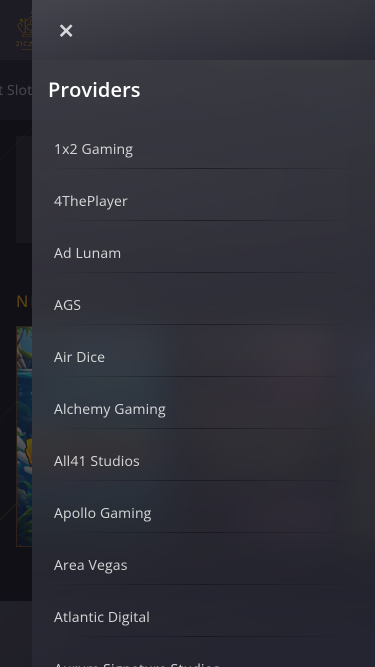 Développeurs de jeux mobiles de 21 Casino