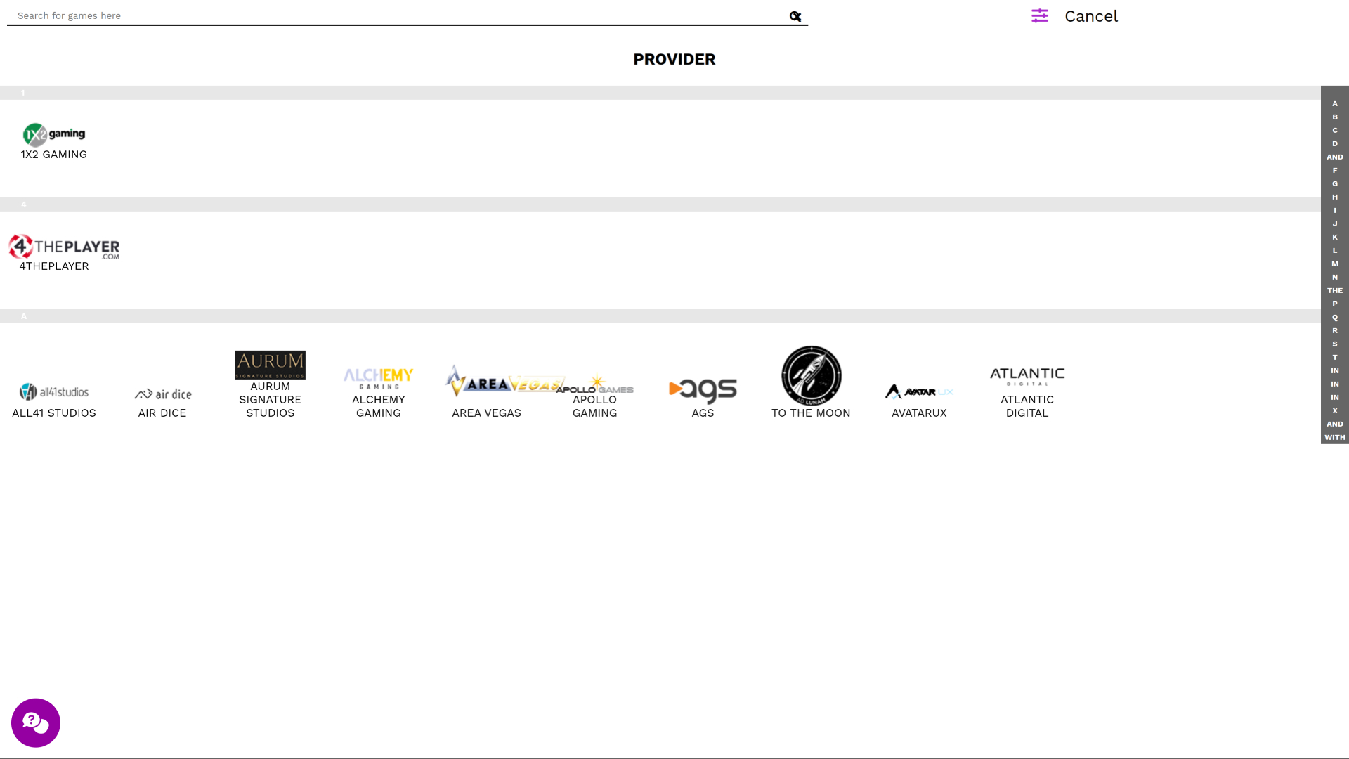 21 Prive Casino Desktop Game Developers