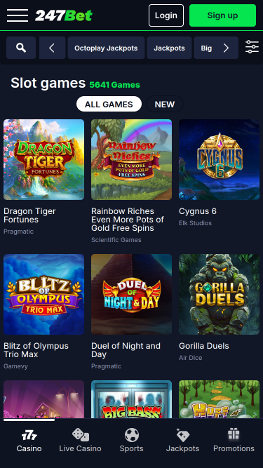 247Bet Casino Games