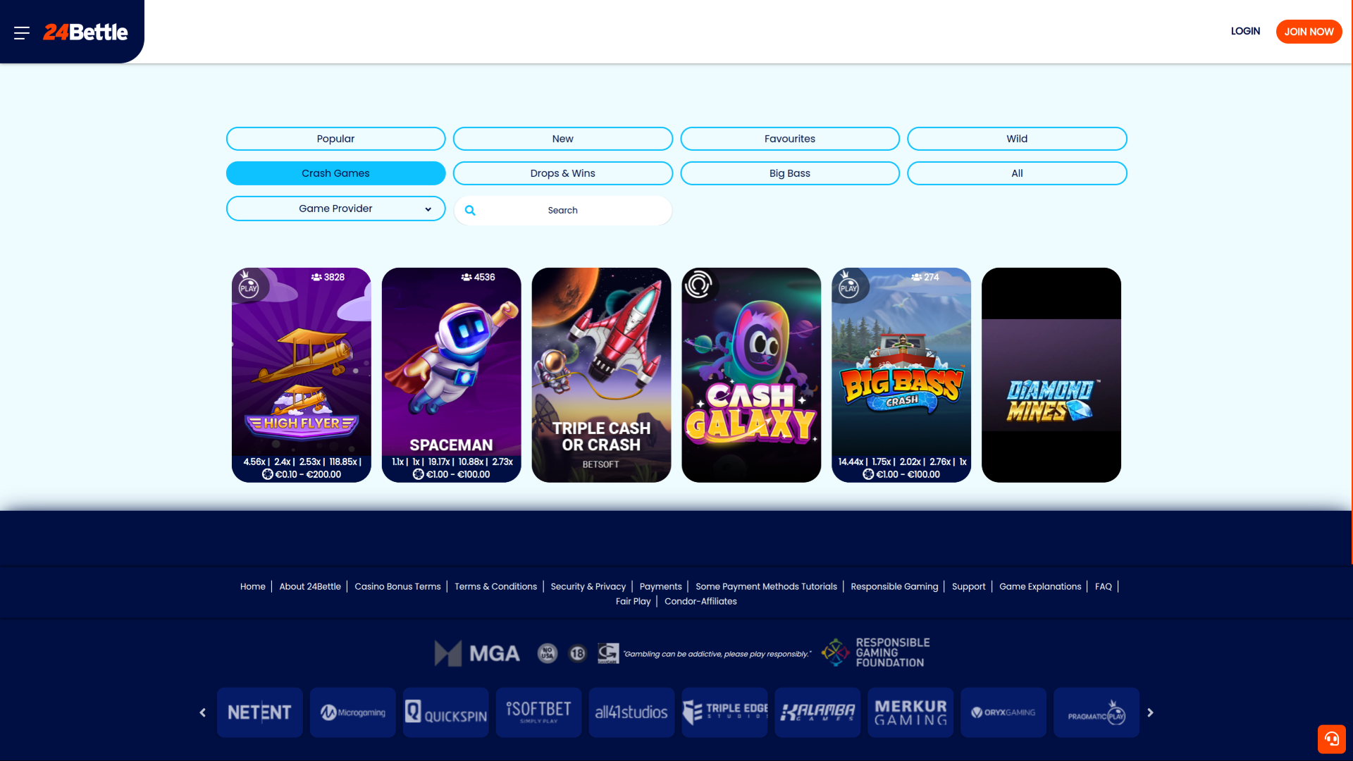 Jackpot de bureau du casino 24Bettle