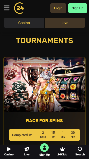 24Casino Mobile Turniere