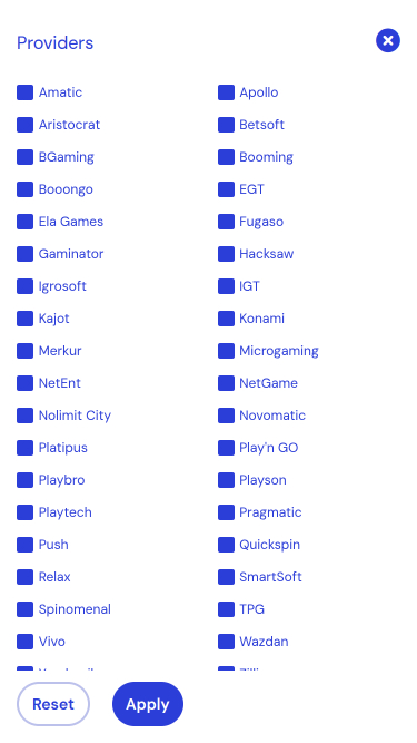 Desarrolladores de juegos móviles de 24Casino.bet