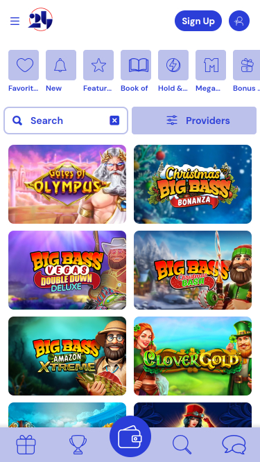 Juegos móviles de 24Casino.bet