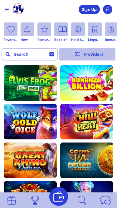 Bote móvil de 24Casino.bet