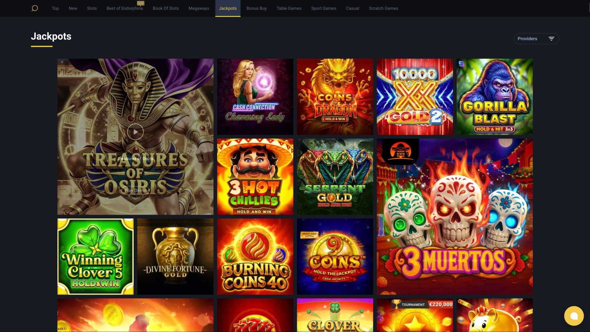 Jackpot da tavolo del casinò 24Slots