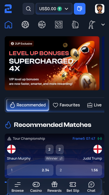 Paris sportifs mobiles au casino 2up
