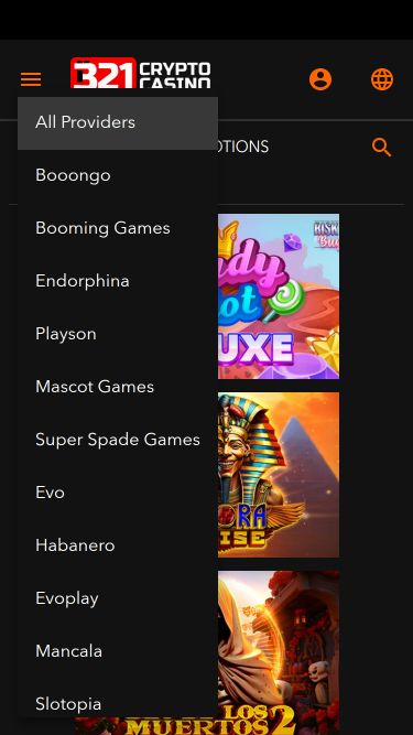 Développeurs de jeux mobiles de 321Crypto Casino