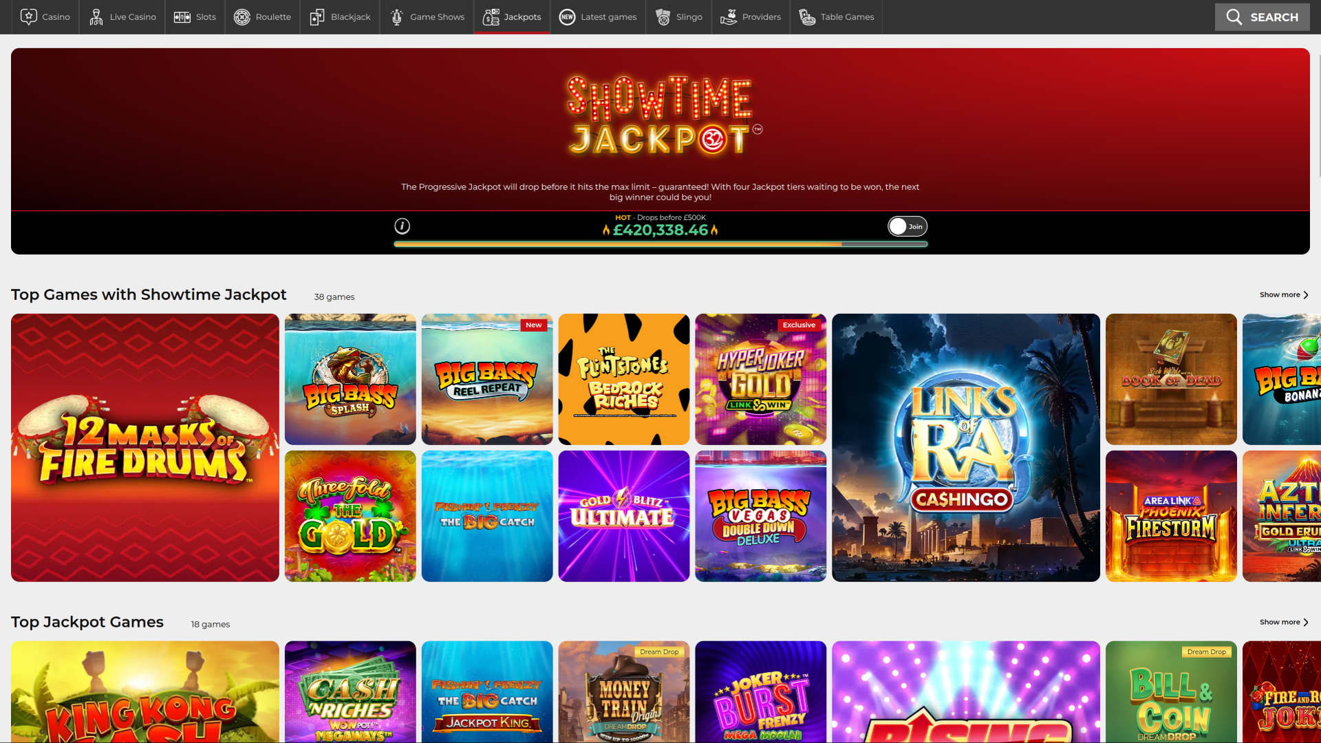 Jackpot de bureau de 32Red Casino