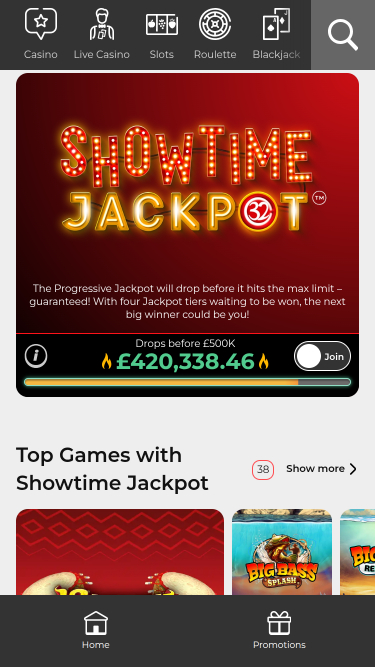 Jackpot mobile de 32Red Casino