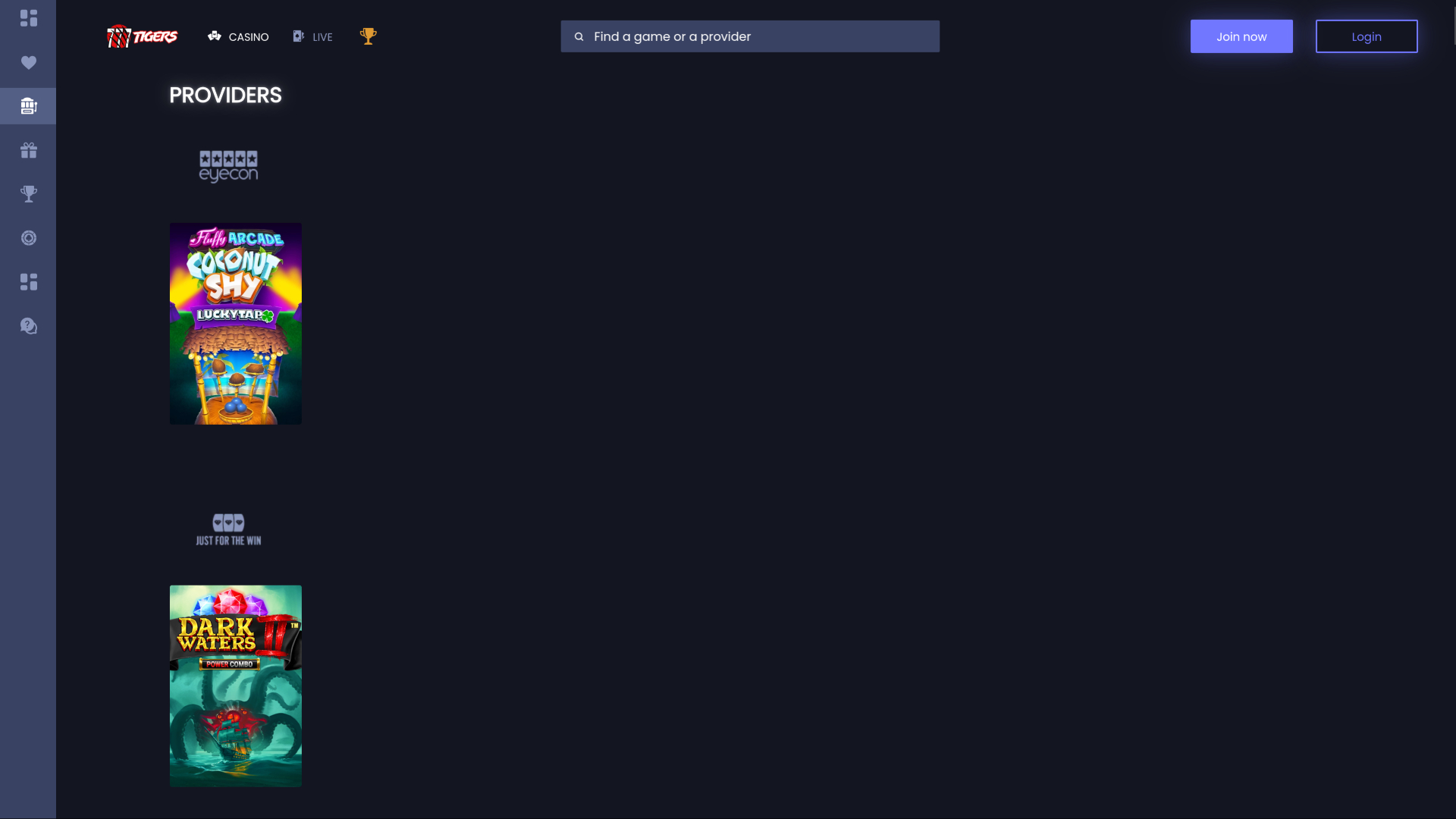 Sviluppatori di giochi desktop di 777Tigers Casino