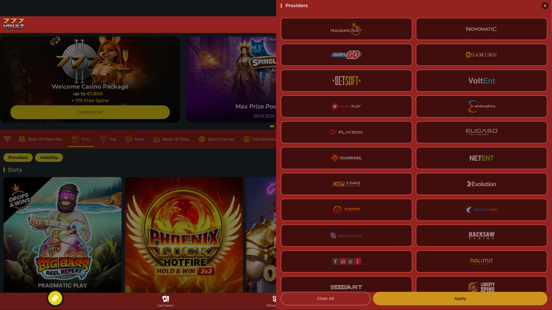 777Vault Casino Desktop Game Developers