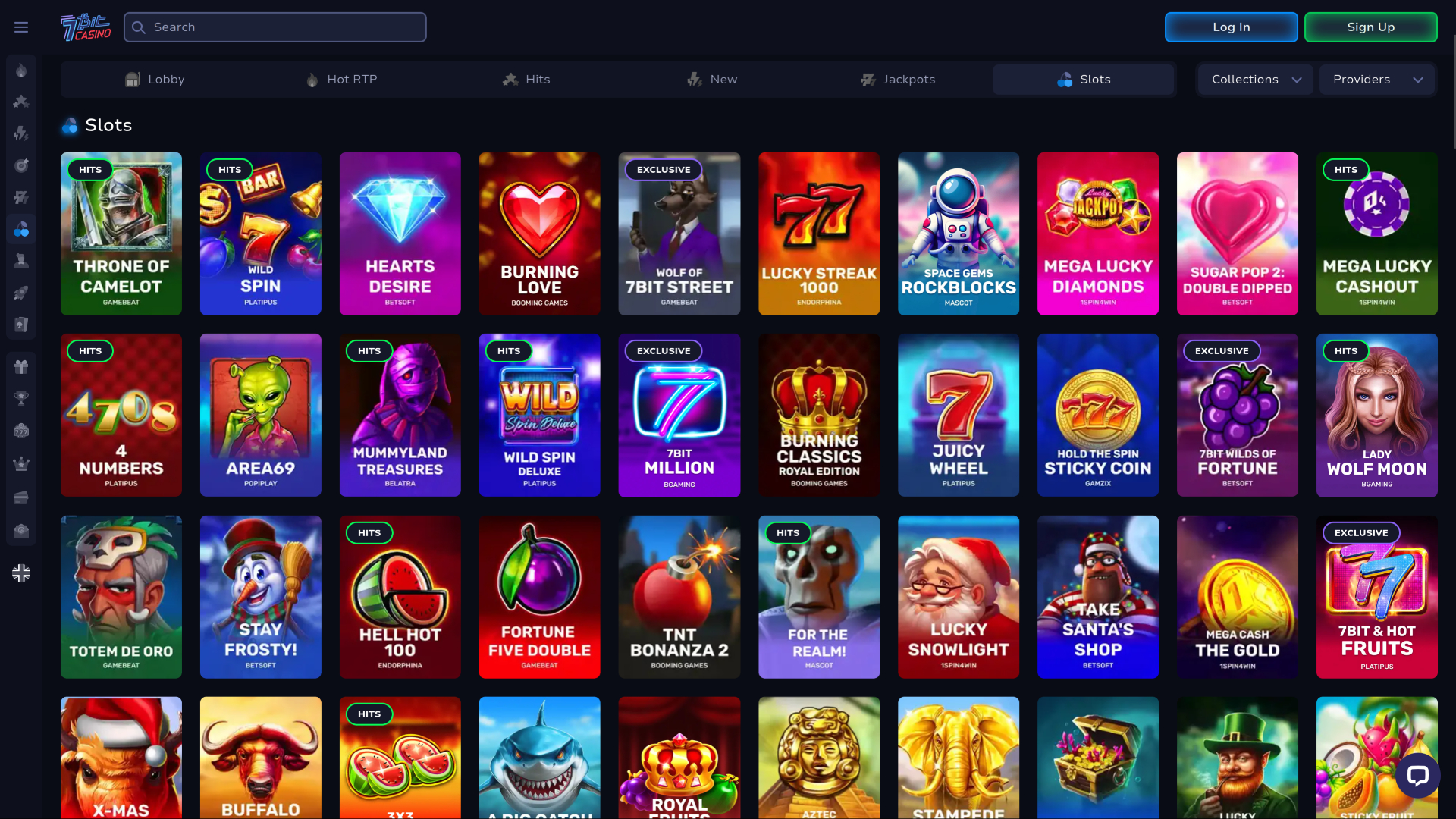 Giochi desktop di 7Bit Casino