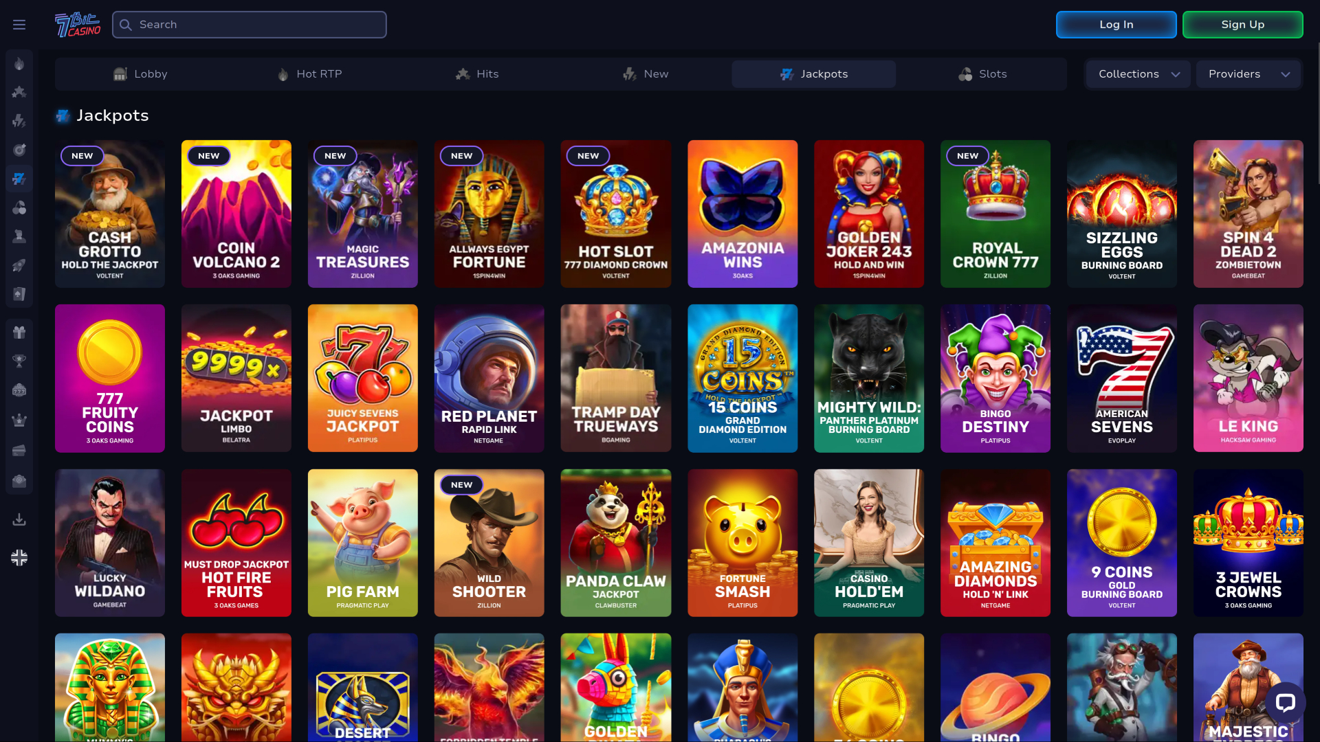 Jackpot desktop di 7Bit Casino