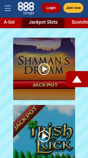 Jackpot mobile di 888 Bingo Casino