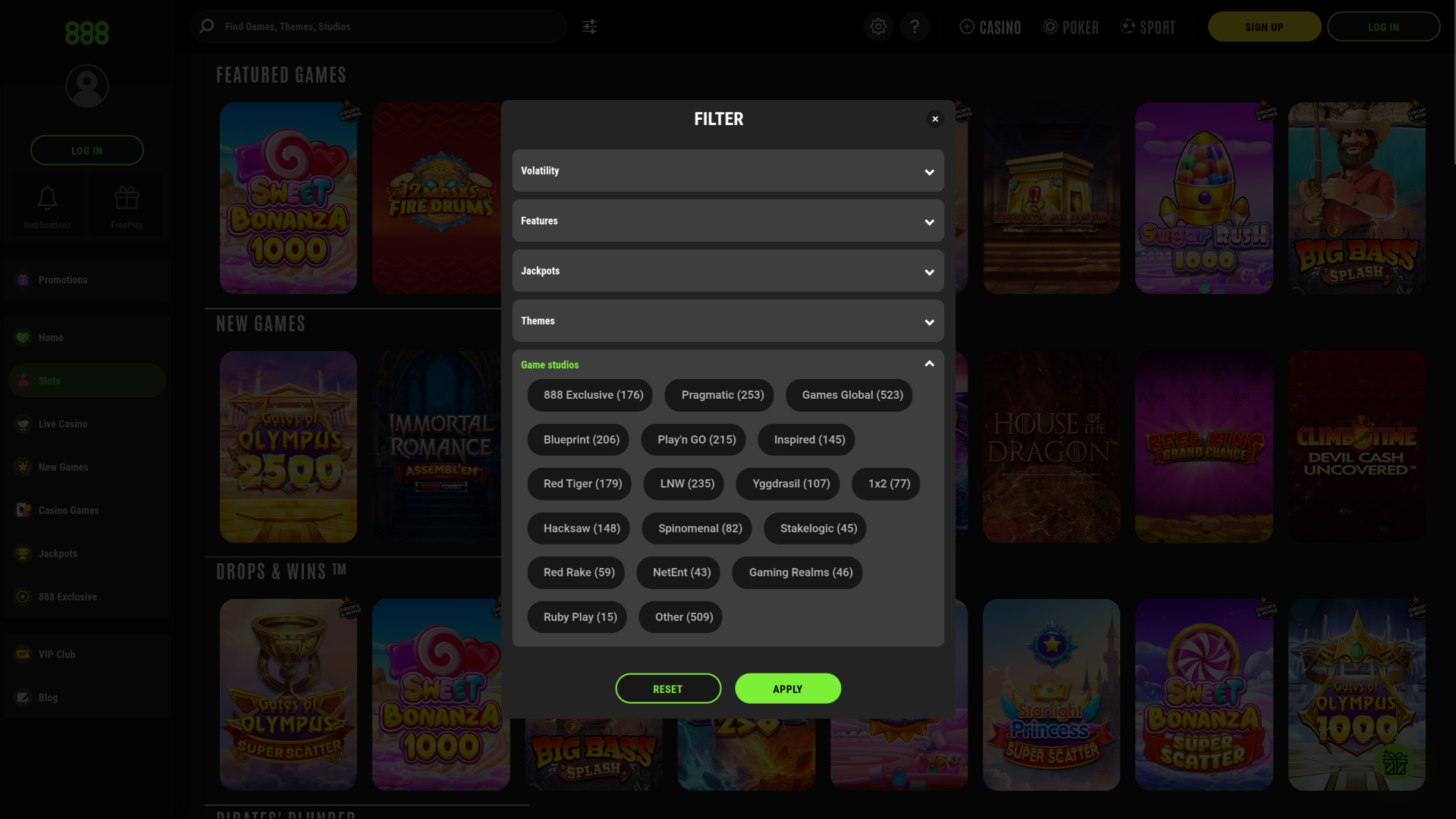 Développeurs du jeu de casino pour ordinateur 888