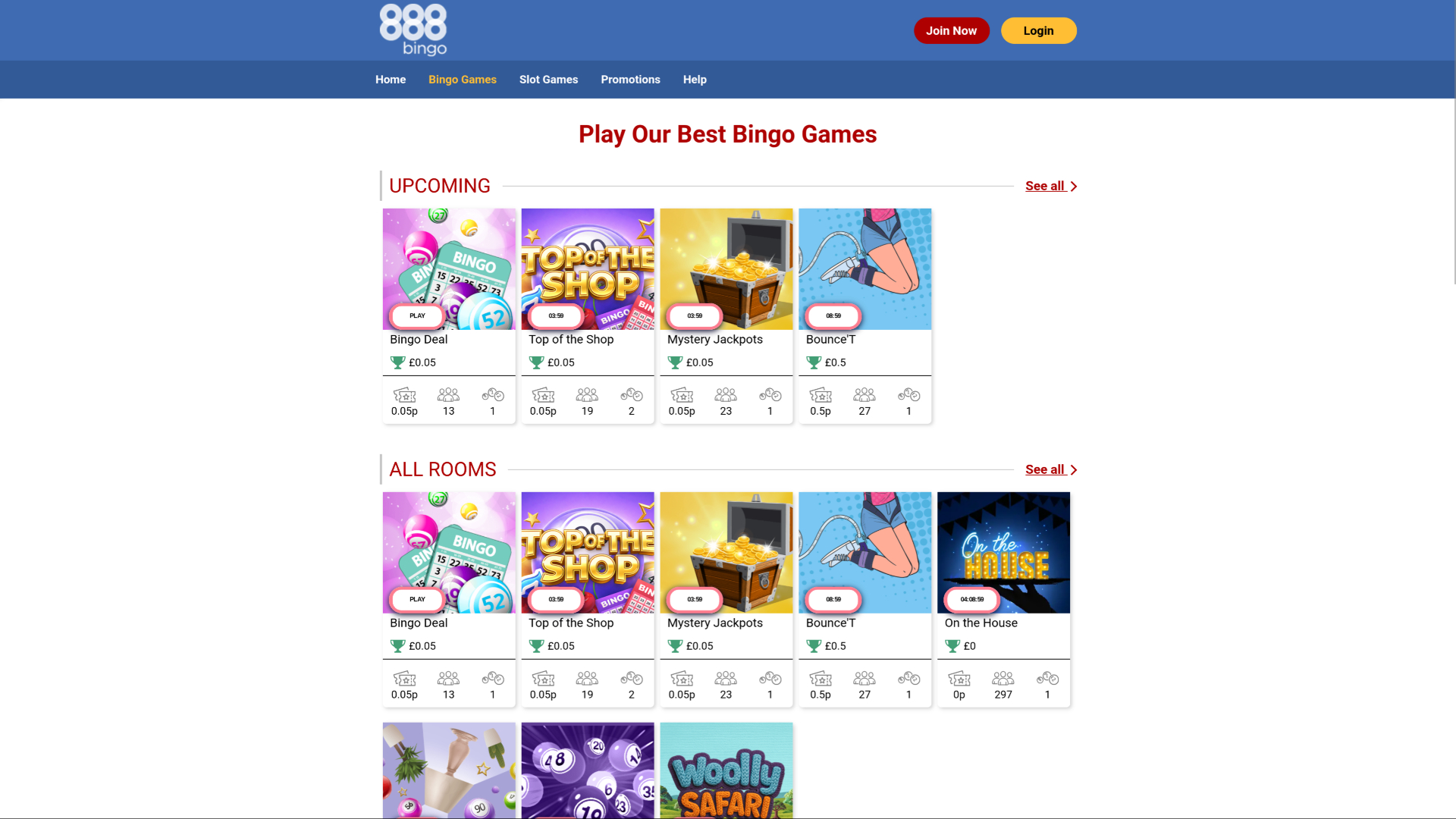 888 Bingo Casino Desktop Bingo