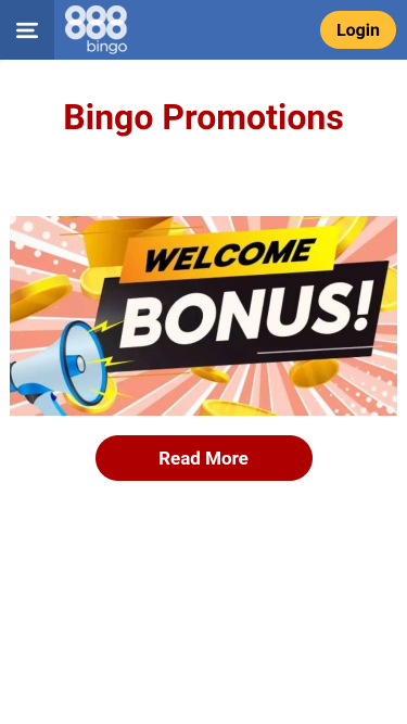 888 Bingo Casino Mobile Promotions