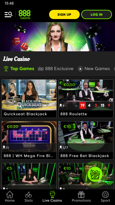 888casino móvil crupier en vivo