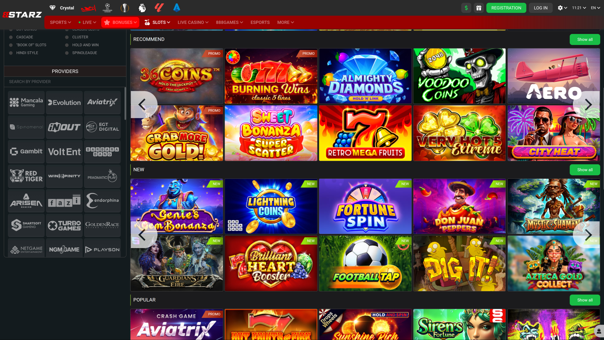 888starz.bet Casino Desktop Game Developers