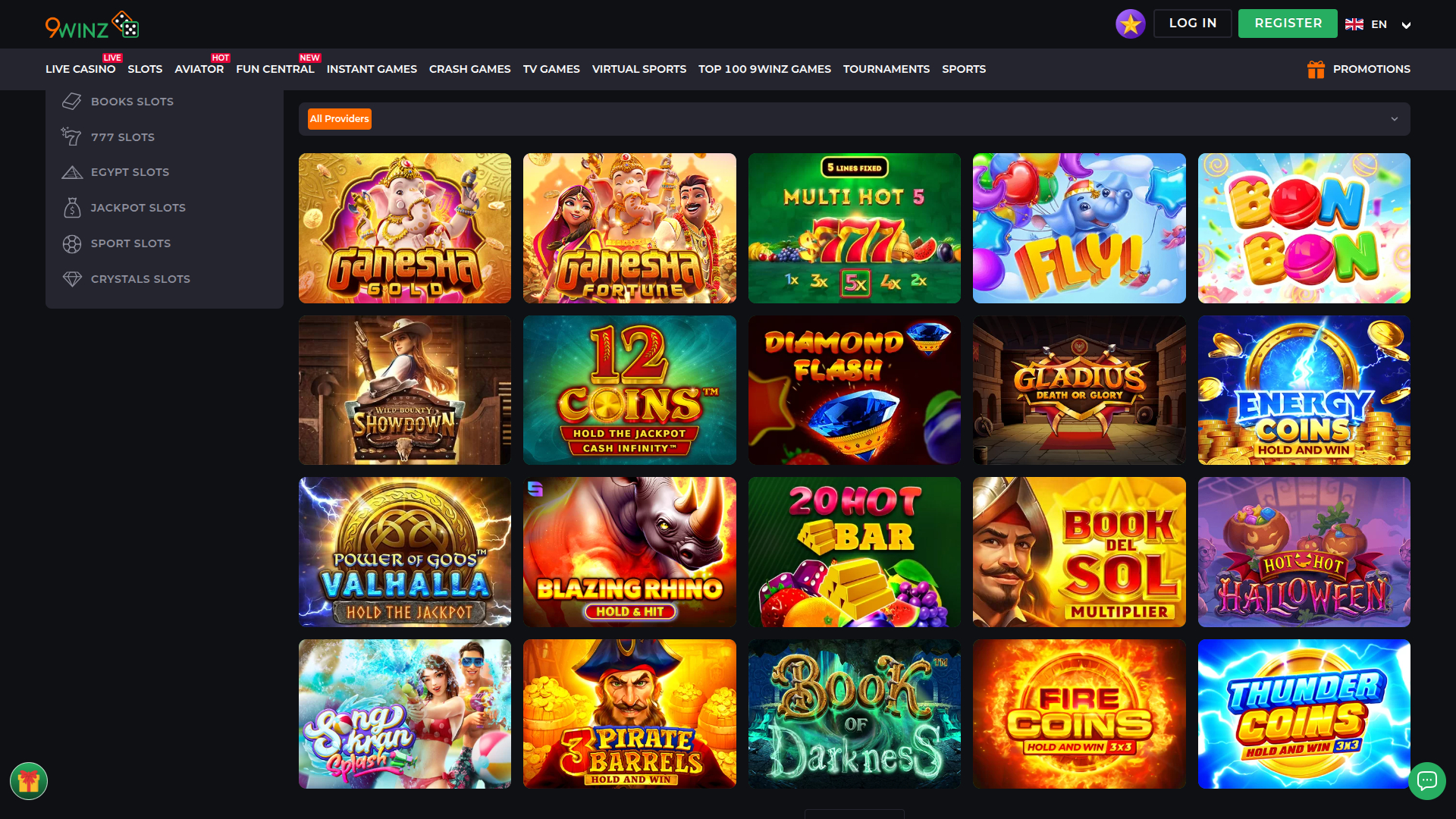 Jeux de bureau de 9Winz Casino