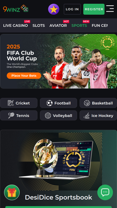 Sports mobiles de 9Winz Casino