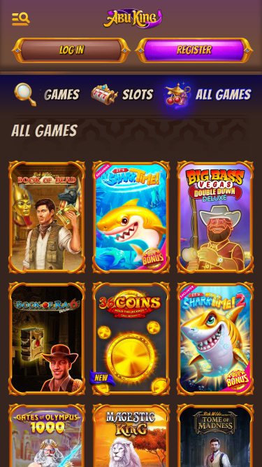 Giochi mobile di Abuking Casino