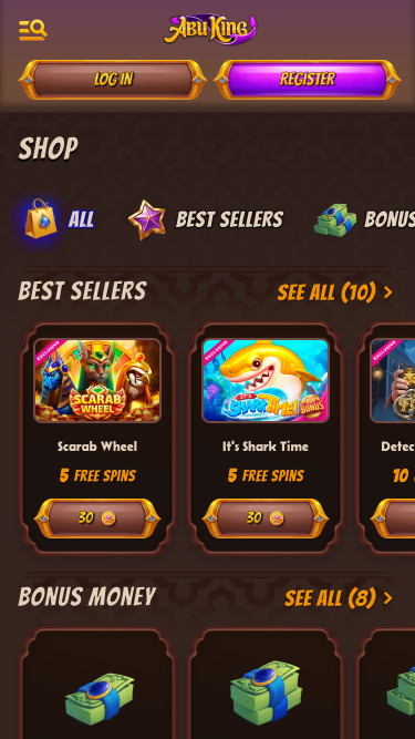 Negozio mobile di Abuking Casino