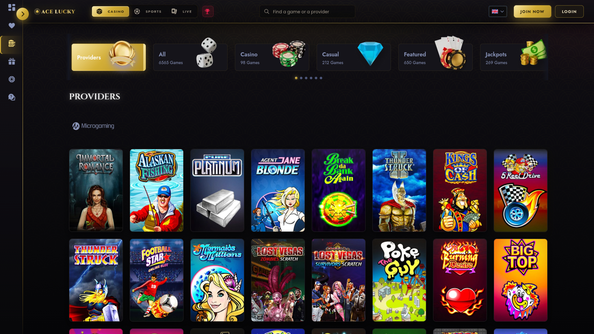 Développeurs du jeu de casino Ace Lucky pour ordinateur