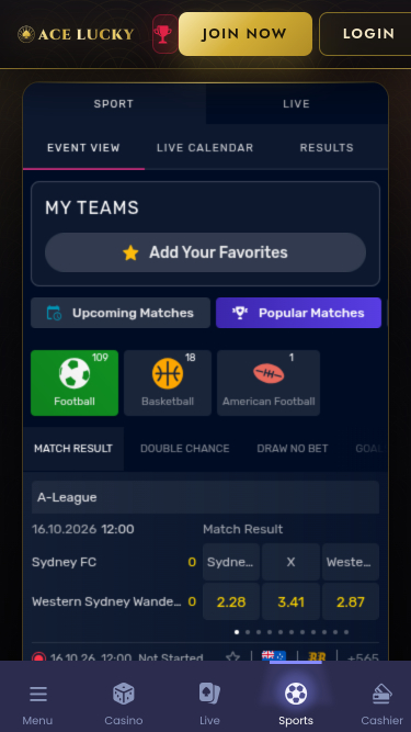 Ace Lucky Casino Mobile Sports